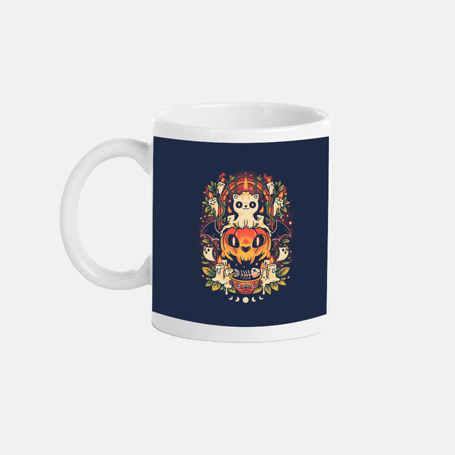 Spooky Cat Night-None-Mug-Drinkware-eduely