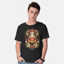 Spooky Cat Night-Mens-Basic-Tee-eduely