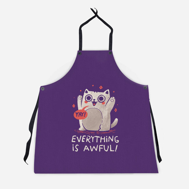 Everything Is Awful-Unisex-Kitchen-Apron-koalastudio