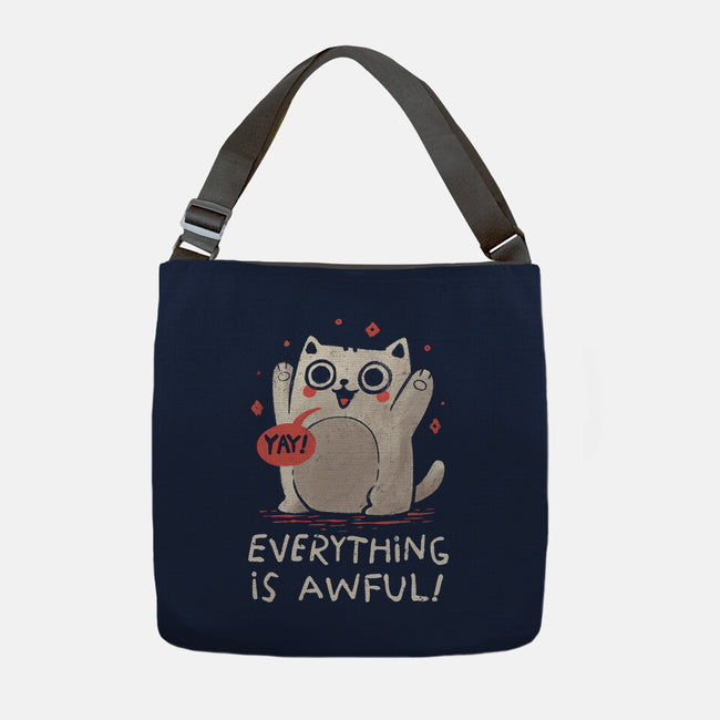 Everything Is Awful-None-Adjustable Tote-Bag-koalastudio
