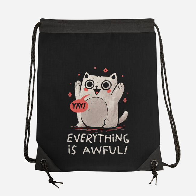 Everything Is Awful-None-Drawstring-Bag-koalastudio