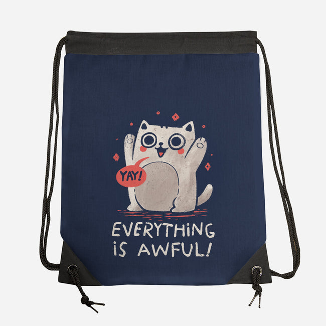 Everything Is Awful-None-Drawstring-Bag-koalastudio