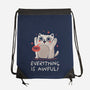 Everything Is Awful-None-Drawstring-Bag-koalastudio