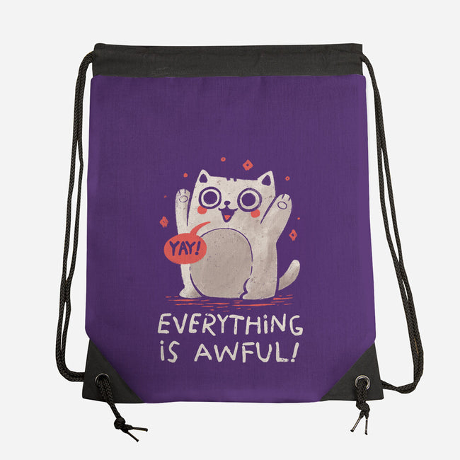 Everything Is Awful-None-Drawstring-Bag-koalastudio
