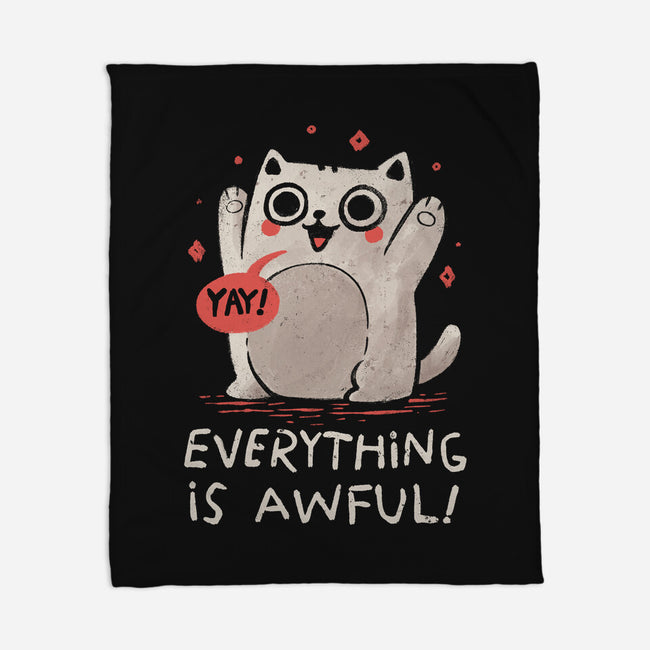 Everything Is Awful-None-Fleece-Blanket-koalastudio