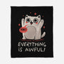 Everything Is Awful-None-Fleece-Blanket-koalastudio