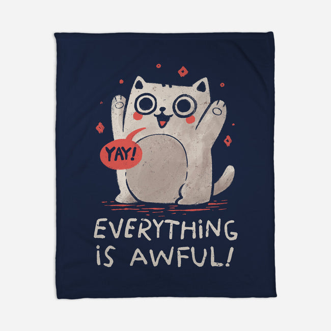 Everything Is Awful-None-Fleece-Blanket-koalastudio