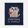 Everything Is Awful-None-Fleece-Blanket-koalastudio