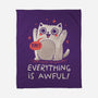 Everything Is Awful-None-Fleece-Blanket-koalastudio