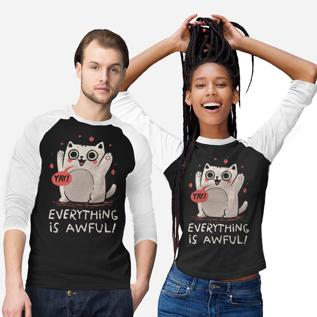 Everything Is Awful-Unisex-Baseball-Tee-koalastudio