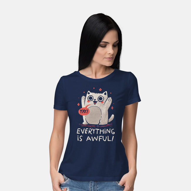 Everything Is Awful-Womens-Basic-Tee-koalastudio
