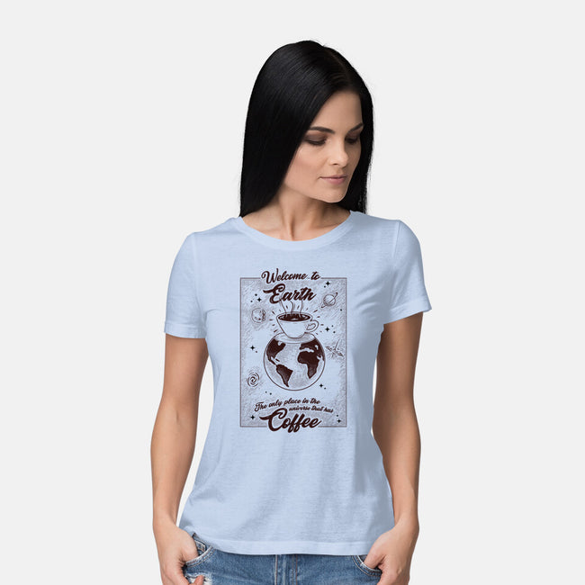 We Have Coffee-Womens-Basic-Tee-Umberto Vicente