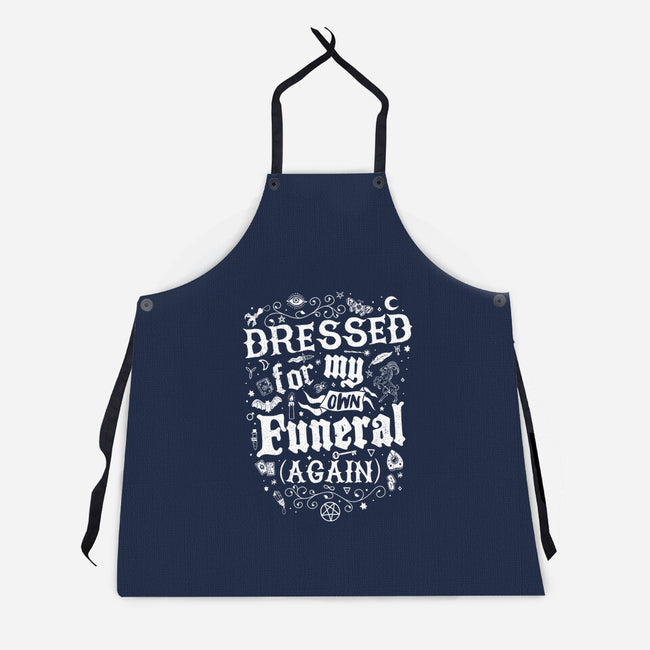 Dressed For My Own Funeral-Unisex-Kitchen-Apron-Nemons