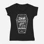 Dead Inside But Still Aesthetic-Womens-V-Neck-Tee-Nemons