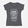 Dead Inside But Still Aesthetic-Womens-V-Neck-Tee-Nemons