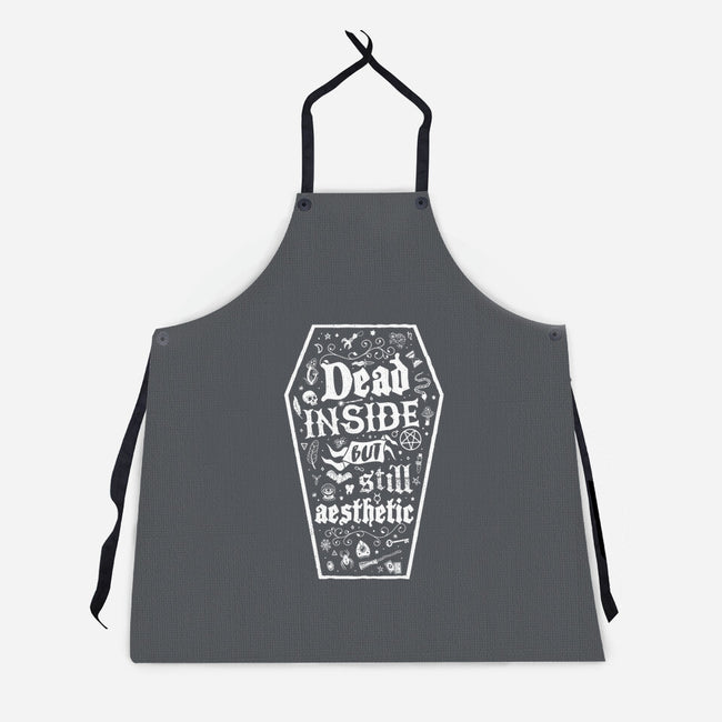 Dead Inside But Still Aesthetic-Unisex-Kitchen-Apron-Nemons