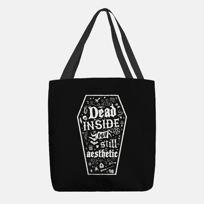 Dead Inside But Still Aesthetic-None-Basic Tote-Bag-Nemons
