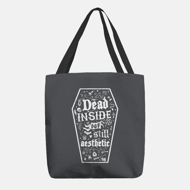 Dead Inside But Still Aesthetic-None-Basic Tote-Bag-Nemons