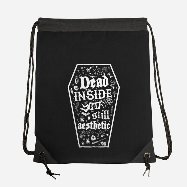 Dead Inside But Still Aesthetic-None-Drawstring-Bag-Nemons