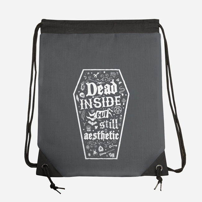 Dead Inside But Still Aesthetic-None-Drawstring-Bag-Nemons