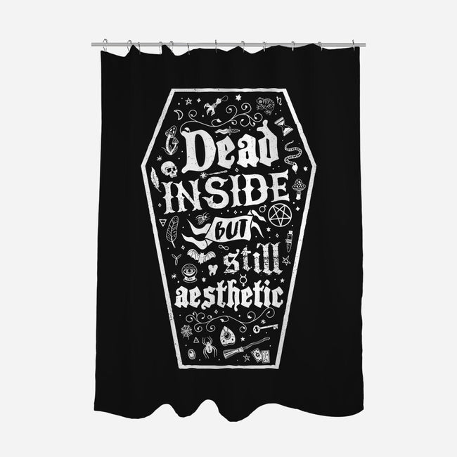 Dead Inside But Still Aesthetic-None-Polyester-Shower Curtain-Nemons