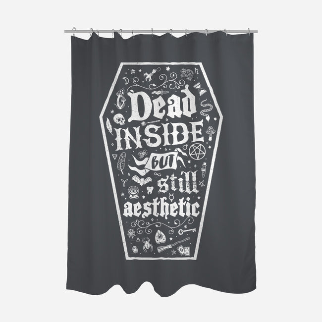 Dead Inside But Still Aesthetic-None-Polyester-Shower Curtain-Nemons