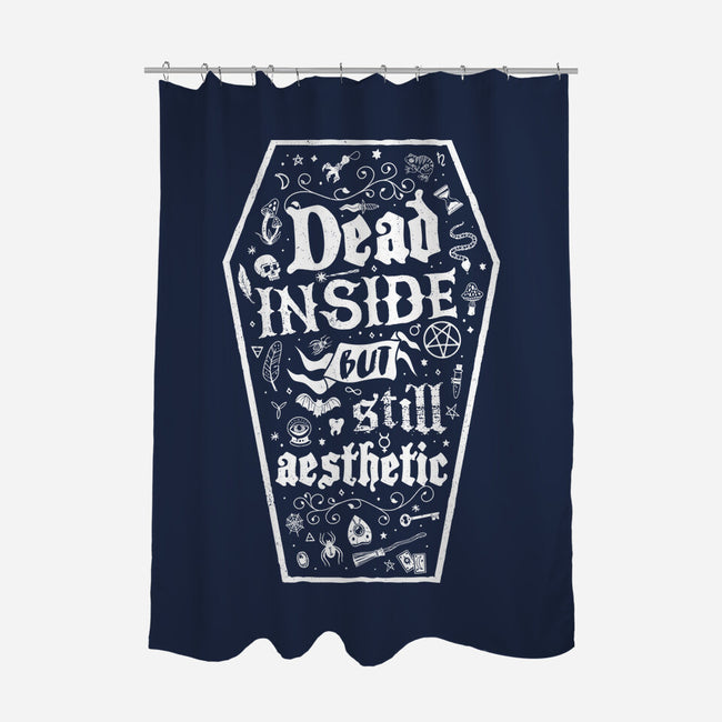 Dead Inside But Still Aesthetic-None-Polyester-Shower Curtain-Nemons