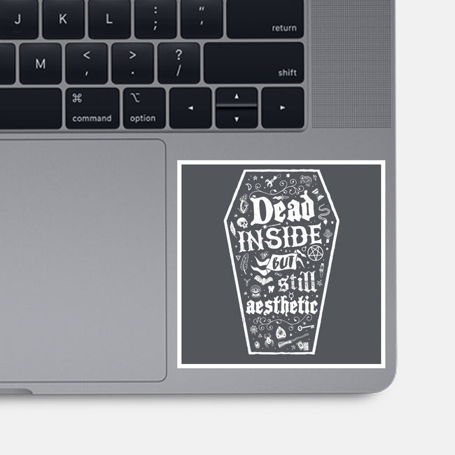 Dead Inside But Still Aesthetic-None-Glossy-Sticker-Nemons