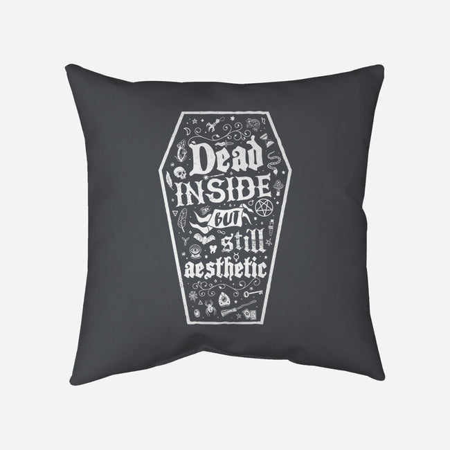 Dead Inside But Still Aesthetic-None-Removable Cover w Insert-Throw Pillow-Nemons
