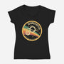 Gargantua-Womens-V-Neck-Tee-piercek26