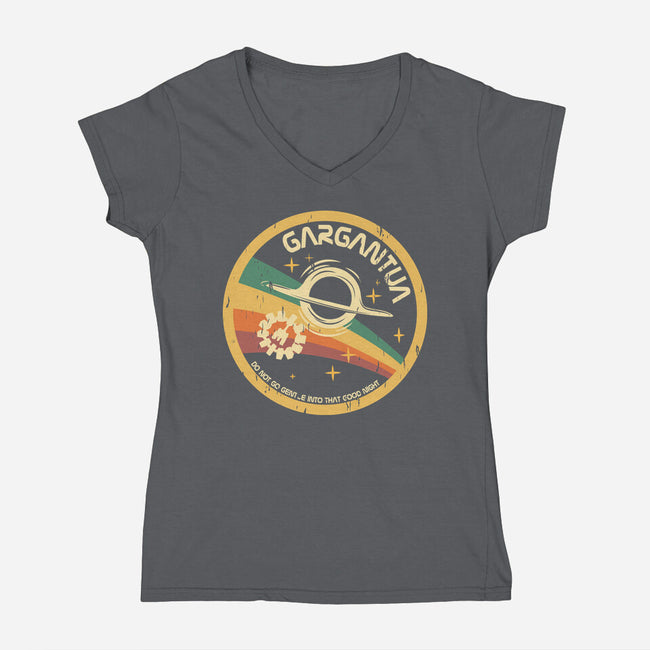 Gargantua-Womens-V-Neck-Tee-piercek26