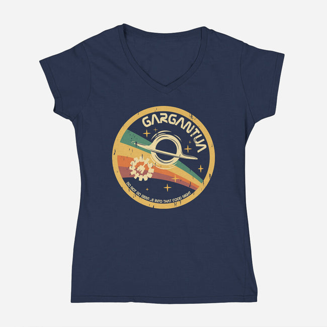 Gargantua-Womens-V-Neck-Tee-piercek26