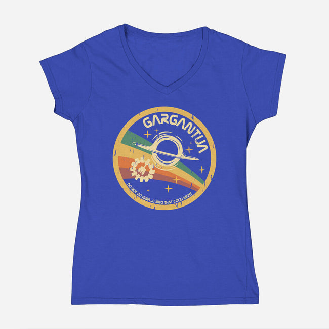 Gargantua-Womens-V-Neck-Tee-piercek26