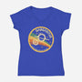 Gargantua-Womens-V-Neck-Tee-piercek26