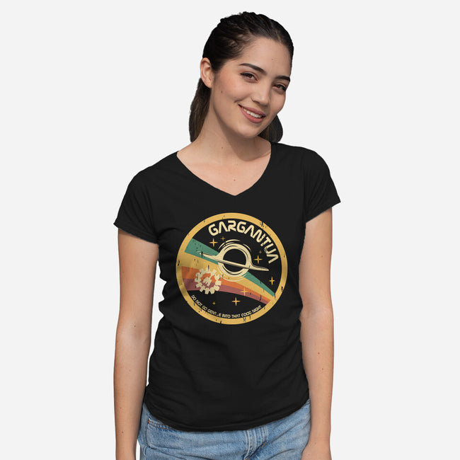 Gargantua-Womens-V-Neck-Tee-piercek26