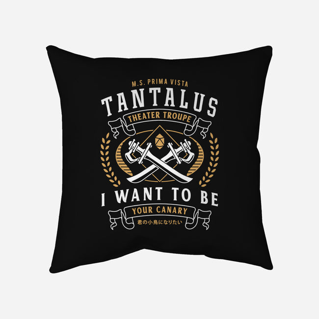 Tantalus Theater Troupe Emblem-None-Removable Cover w Insert-Throw Pillow-LAGELANTEE