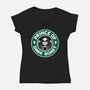 Prince Of Dark Roast-Womens-V-Neck-Tee-Boggs Nicolas