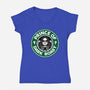Prince Of Dark Roast-Womens-V-Neck-Tee-Boggs Nicolas