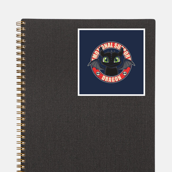 An Emotional Support Dragon-None-Glossy-Sticker-turborat14