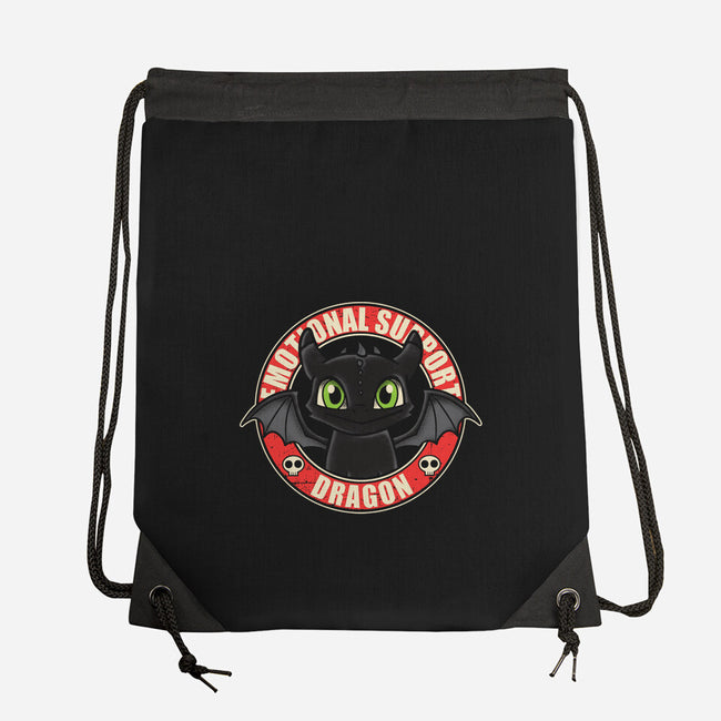 An Emotional Support Dragon-None-Drawstring-Bag-turborat14