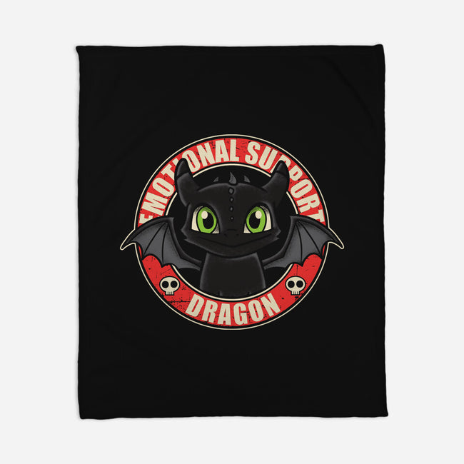 An Emotional Support Dragon-None-Fleece-Blanket-turborat14