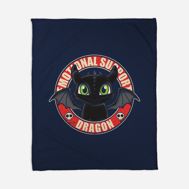 An Emotional Support Dragon-None-Fleece-Blanket-turborat14