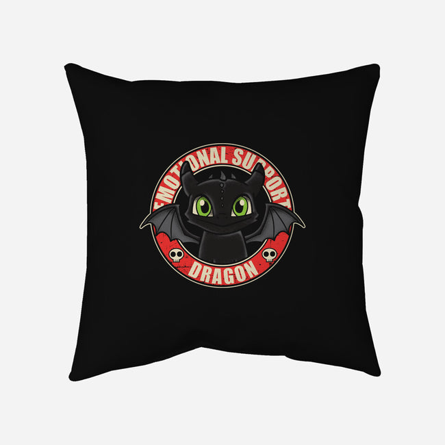 An Emotional Support Dragon-None-Removable Cover w Insert-Throw Pillow-turborat14
