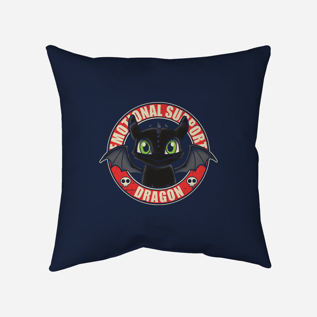 An Emotional Support Dragon-None-Removable Cover w Insert-Throw Pillow-turborat14