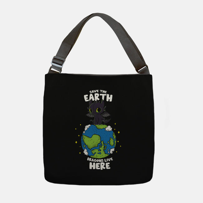 Dragons Live Here-None-Adjustable Tote-Bag-turborat14