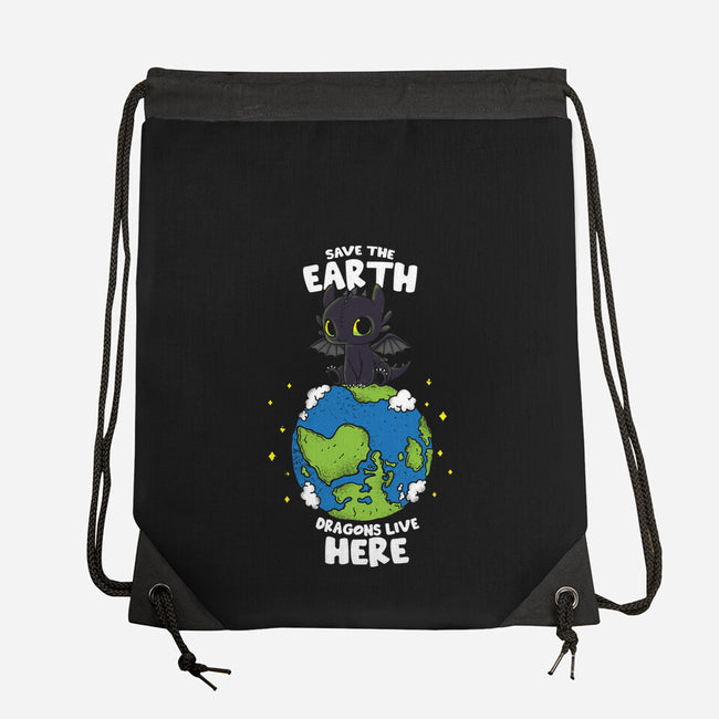 Dragons Live Here-None-Drawstring-Bag-turborat14