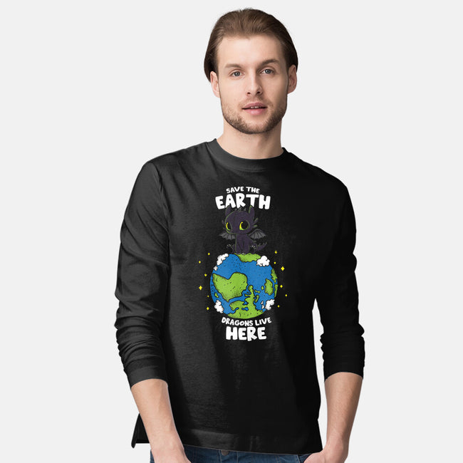 Dragons Live Here-Mens-Long Sleeved-Tee-turborat14