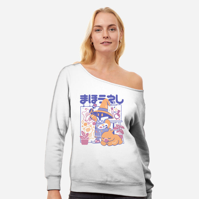 Artsy Mage-Womens-Off Shoulder-Sweatshirt-Arigatees
