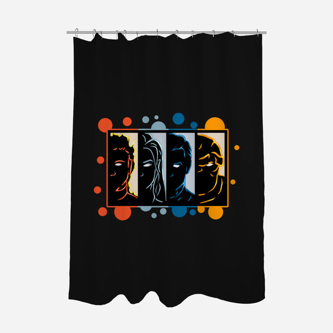 Four Faces-None-Polyester-Shower Curtain-nickzzarto