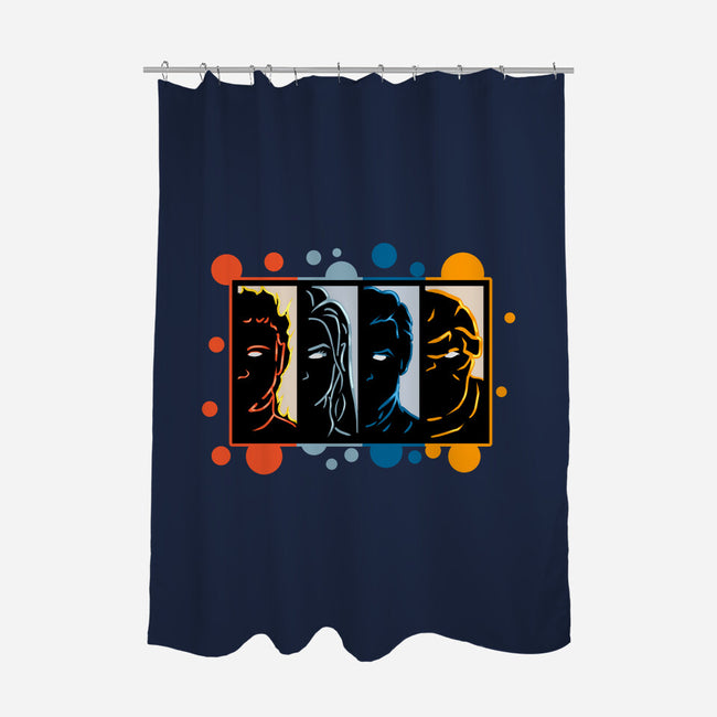 Four Faces-None-Polyester-Shower Curtain-nickzzarto